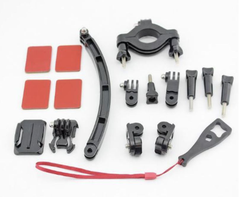 Комплект стойка лепенка Gopro 3M каска база екшън камера go pro държач