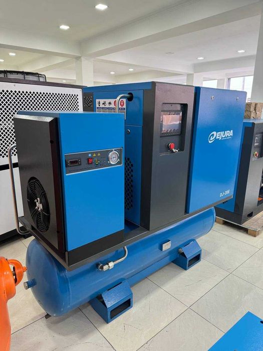 Винтовой компрессор 15 кВт (15 бар) Инверторный с осушителем и бак