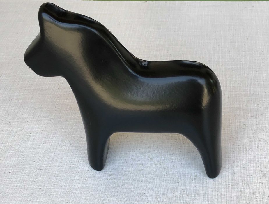 Figurina mare rara, cal Dala ceramica, editie limitata Ikea, 75 de ani