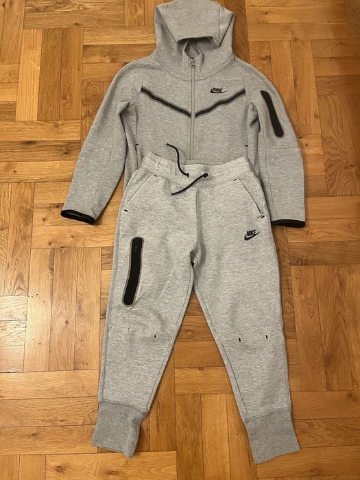 compleu nike tech fleece gri copii