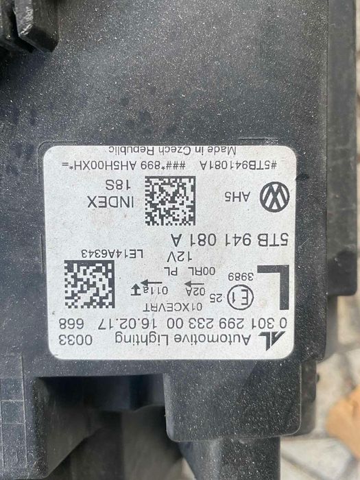 Ляв фар Volkswagen TOURAN 5T Full LED 2016-2018