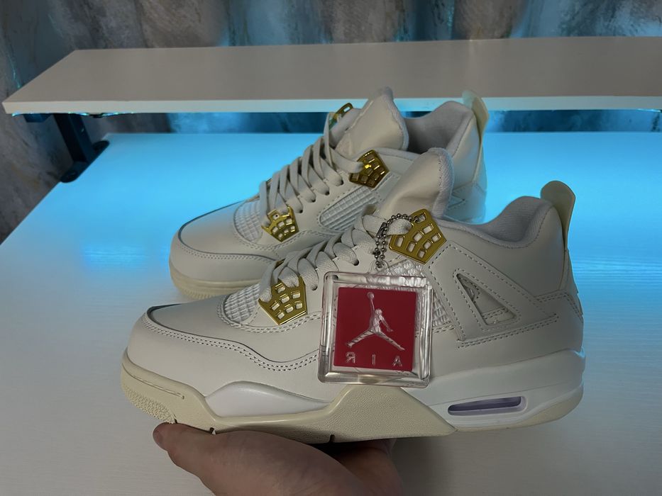 #LICHIDARE STOC# Nike Air Jordan 4- Metallic Gold -Verificare Colet