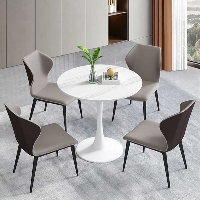 Masa rotunda blat ceramica/ marmura