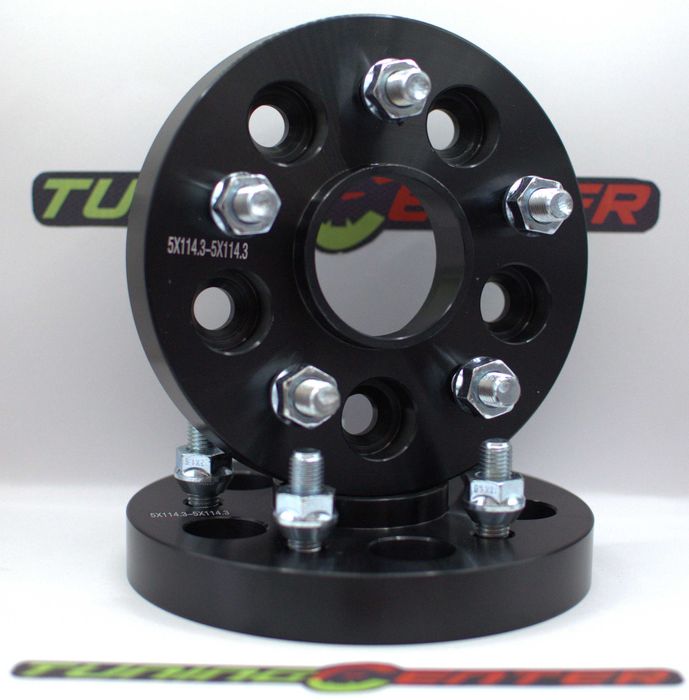 Set 2Flanse Distantiere Negre 5x114,3 24mm dedicat Honda LR Freelander