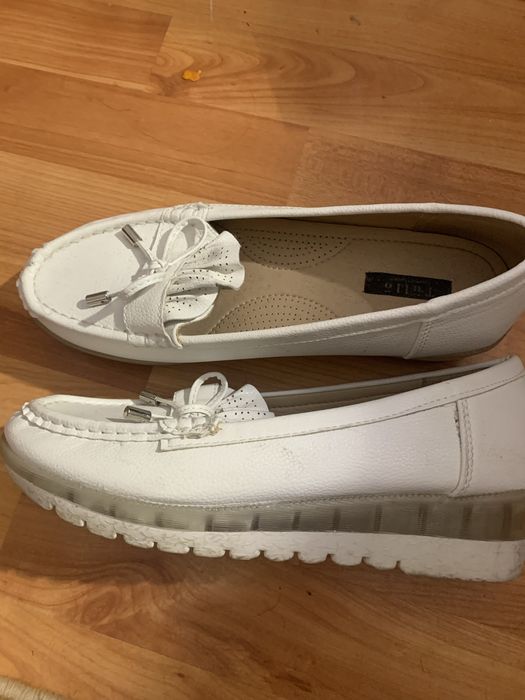 Pantofi albi talpa ortopedica 40