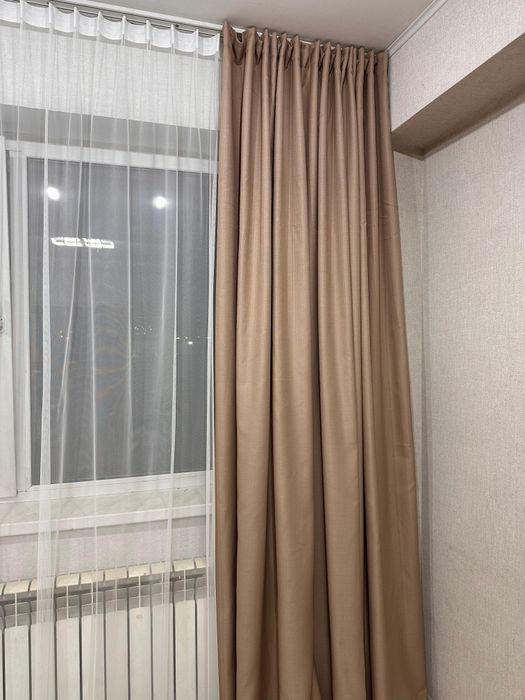 Готовые льняные шторы