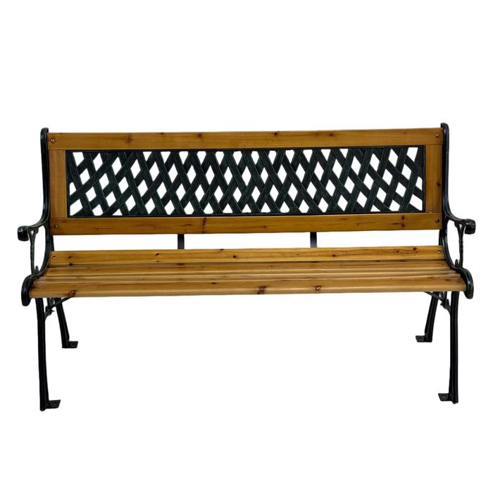 Bancă grădină SOLE lemn/oțel/PVC -