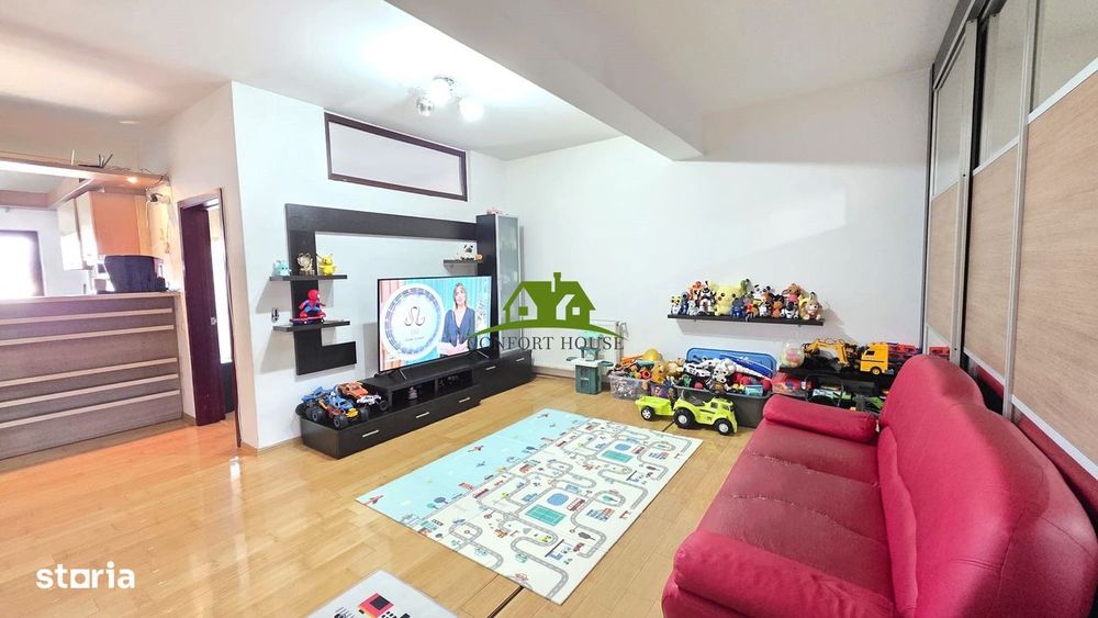 AP. 95mp la Et.2 cu 3 camere si 2 balcoane -complet utilat-zona Nord