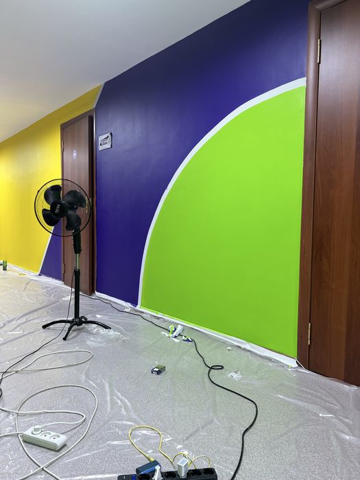 Делаем побелку  эмульсиеий стен и потолков