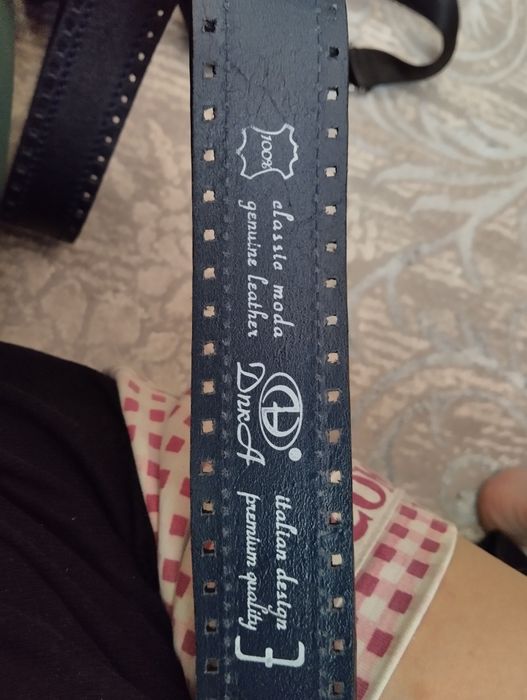 Натуральный кожаный мужской ремень