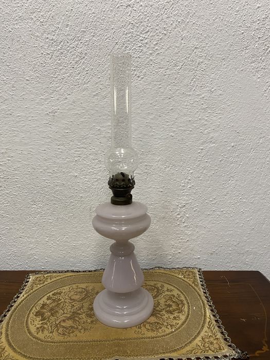 Френска газена лампа от цветно стъкло