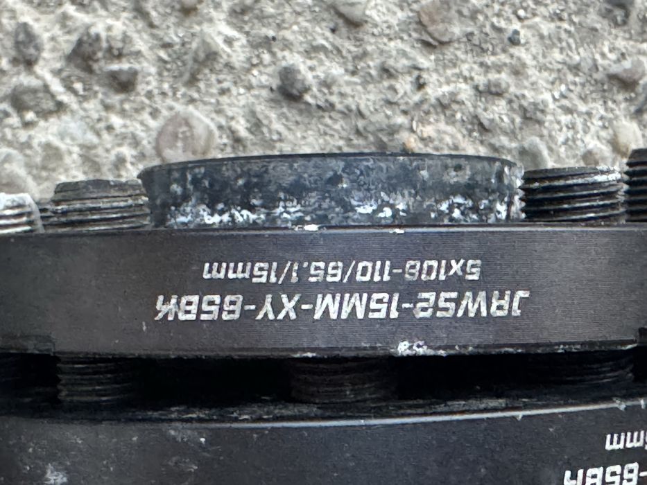 distantiere de la 5x108 la 5x110 15mm JR Wheel (Japan Racing) cu prezoane