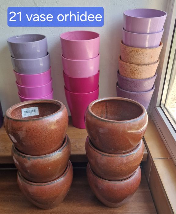 Oferta valabila 3 zile! - 20 vase ceramica diverse culori - 8 lei/buc