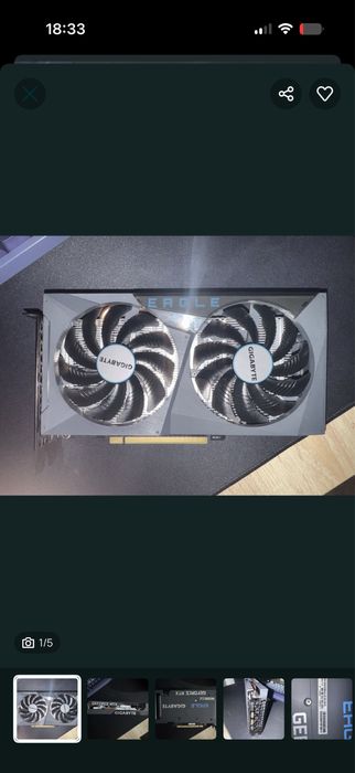 Placa video gigabyteRTX 3050 8gb OC