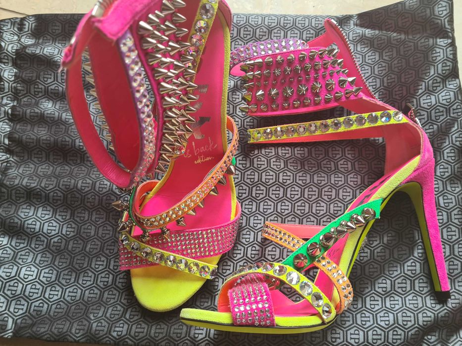 Philipp Plеin сандали висок ток - оригинал