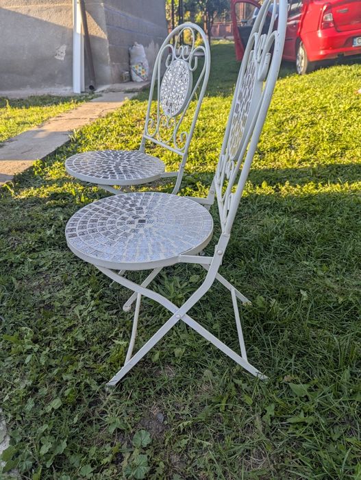 2 scaune fier forjat