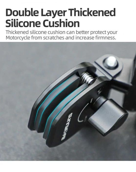 Prindere parbriz moto motocicleta camere de actiune GoPro, DJI, Insta