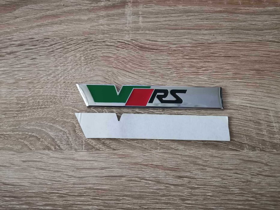 Skoda VRS Шкода ВРС сребрист надпис стар стил