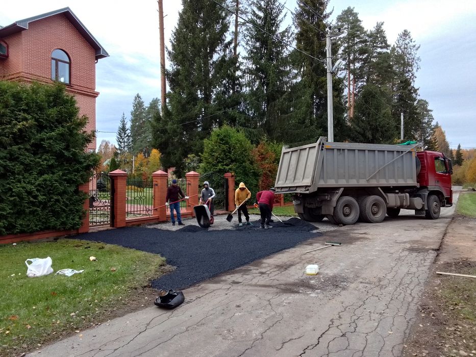 Асфальтирование, укладка асфальта