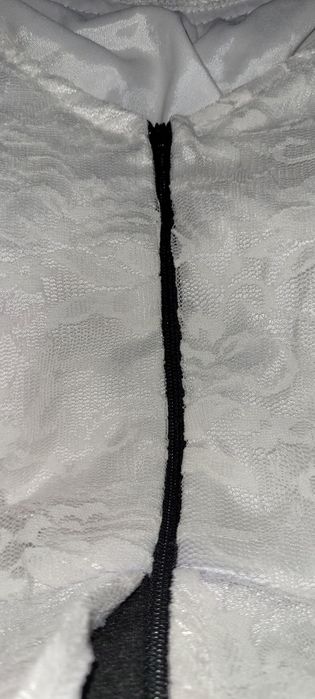 Rochie alb cu negru