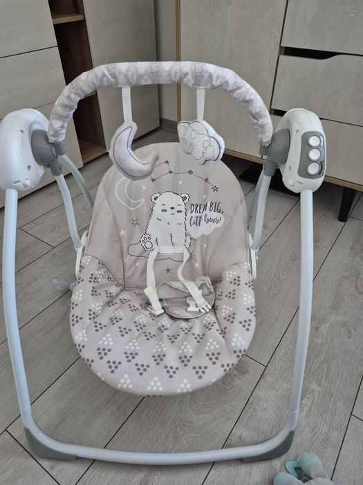 Бебешка електрическа люлка Felice Bear Grey