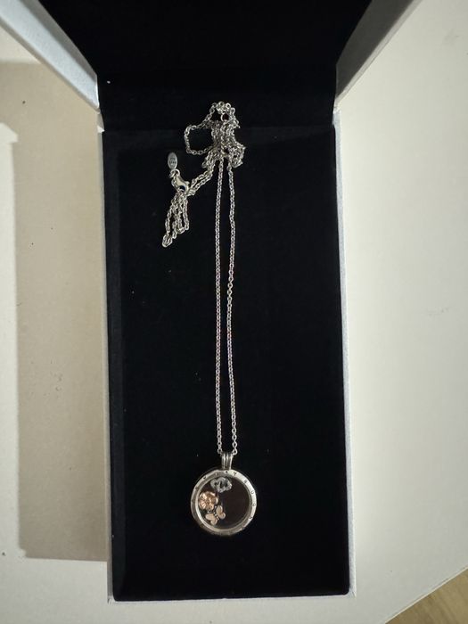 Оригинал! Ожерелье-медальон Pandora Floating Locket + 3 мини-шарма