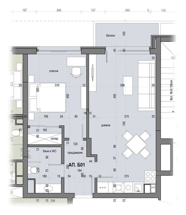 Продава се Двустаен апартамент в София, Овча купел - 74 кв.м за 2122 €/кв.м - Снимка #2