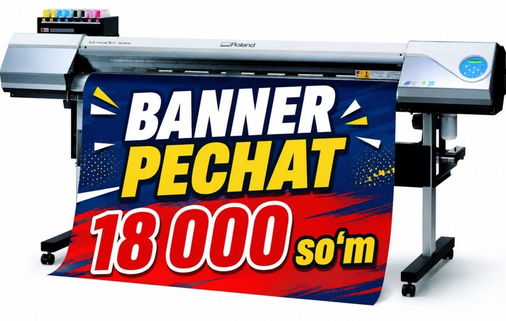 Banner pechat  arzon narxlarda