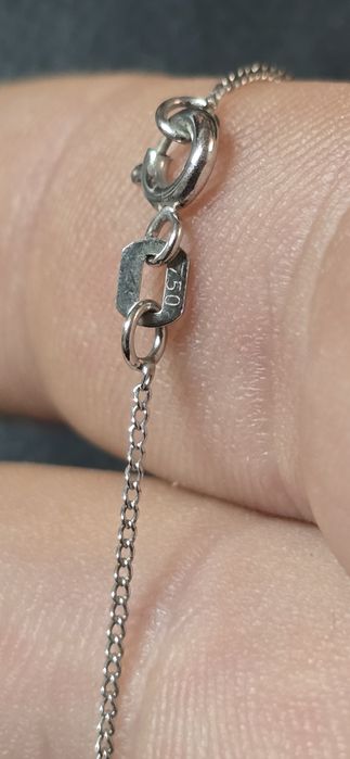 Lant aur 18 k diamante