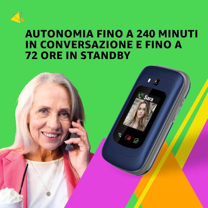 Нов SAIET - Link 4+ Умен мобилен телефон за възрастни хора 4G...