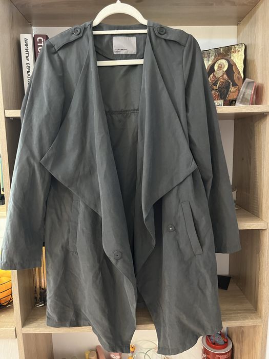 Сив шлифер Vero Moda