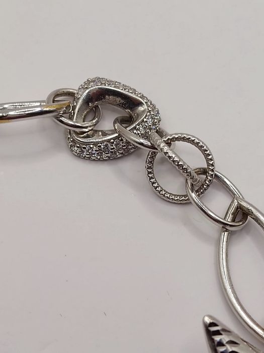 Златна гривна бяло злато 15.11 гр. 14к проба 585 / 19 см.