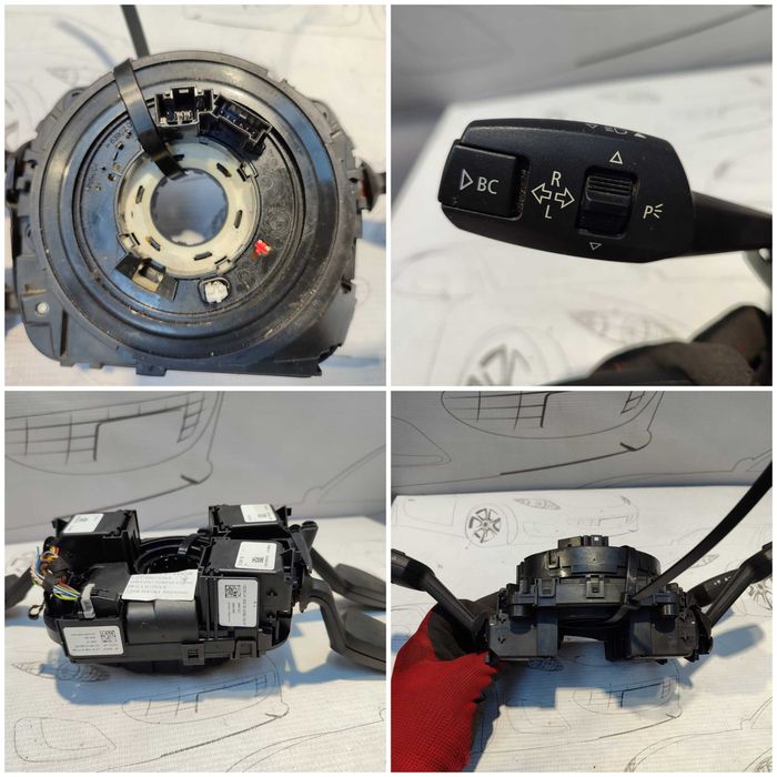Ansamblu manete comenzi volan + spiră BMW X1 E84 9122509 2010 / [2009-2015] / (5A3)