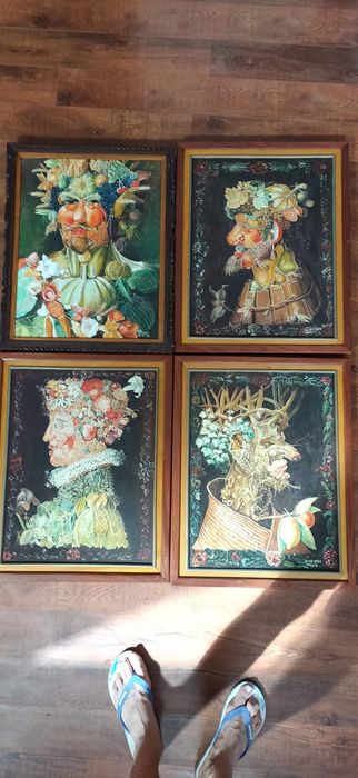 Tablouri picturi ulei pe panza "Anotimpurile" Giuseppe Arcimboldo
