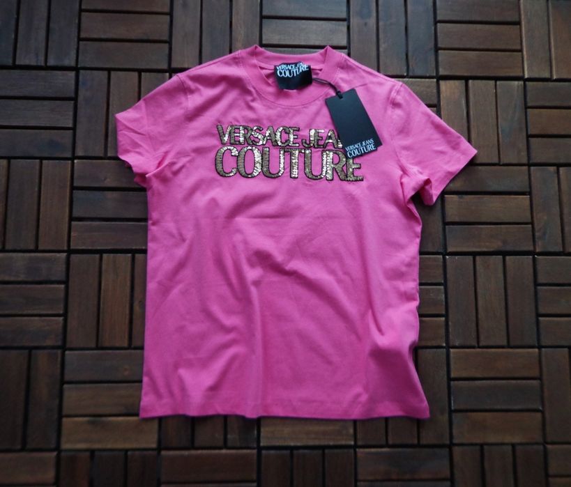 Дамска тениска Versace Jeans Couture Sequin logo T-shirt