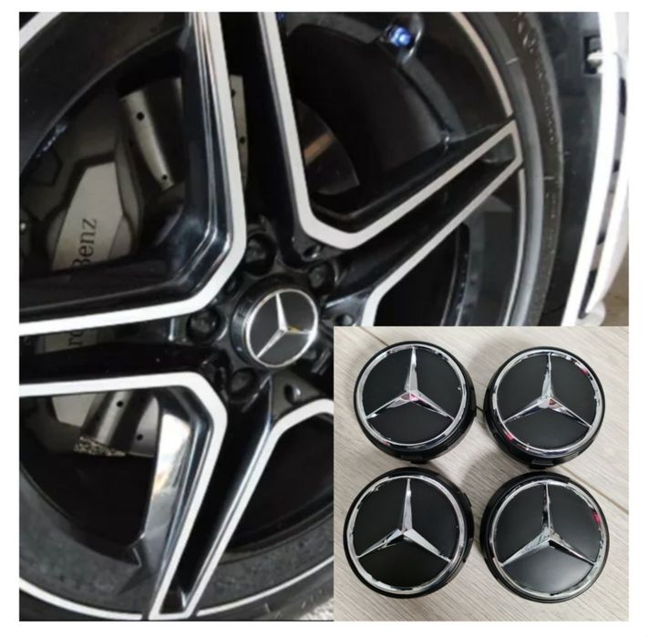 Capace-Jante-Mercedes-Model-AMG-Look-75mm-Negre-A-C-E-S-CLS-GLE-GLC-CLA-A-GLB-Class