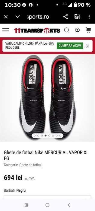 140 lei. Ghete de fotbal pt gazon natural
