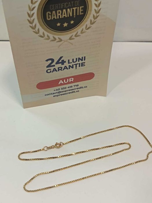 (AG41) Lant aur, 14K B4028.5.43 Certificat de garantie