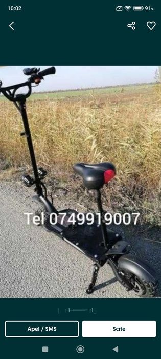 Trotineta pliabila 60v cu 40Amp motoare de 5600w