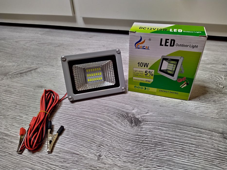 Proiector LED 10W SMD Alimentare 12V pescuit camping NOU!