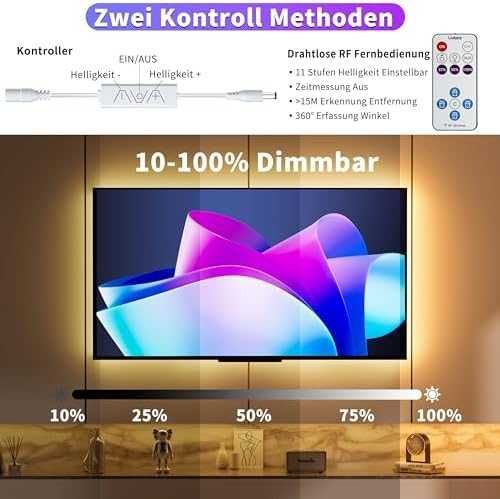 OULARA COB LED лента 10 м 24V 2700K с дистанционно