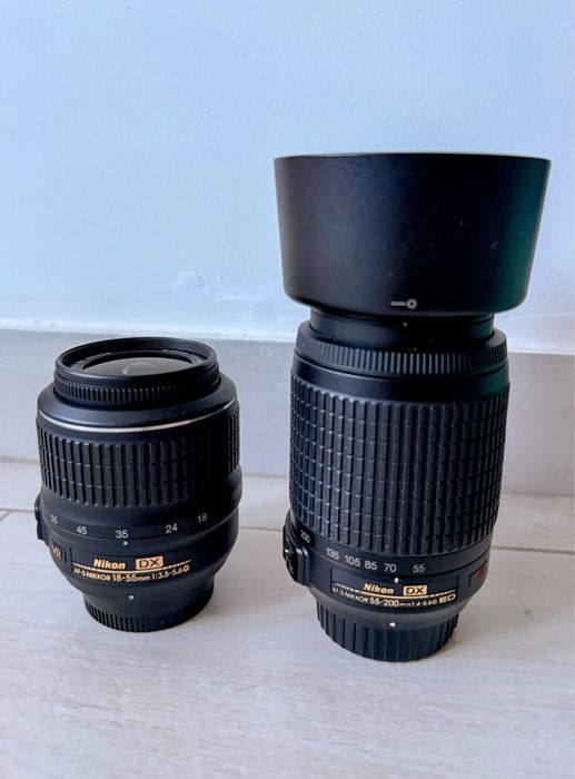 Set obiective Nikon 18-55 + Nikon 55-200