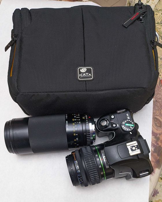 Pentax k-m + obiective