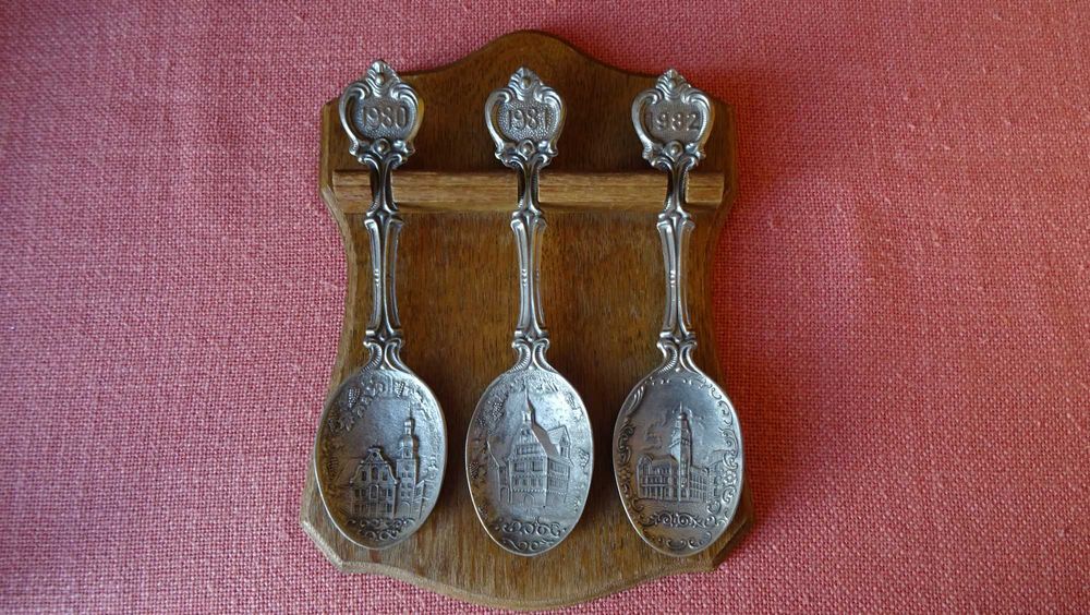 Винтидж комплект калаени лъжици  Zinn Germany