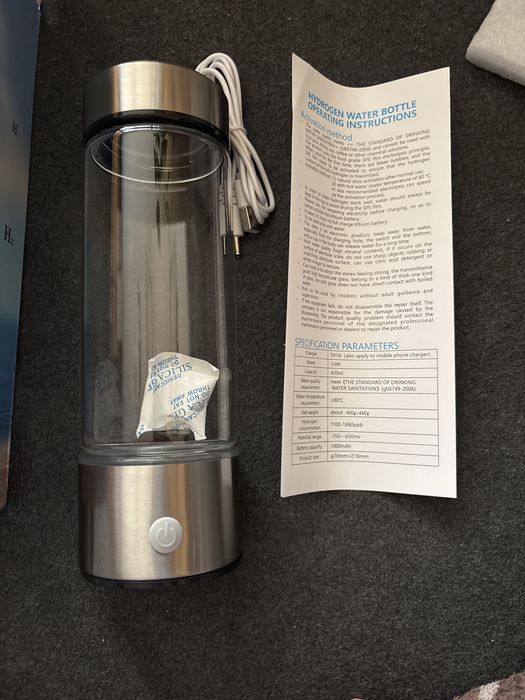 Hydrogen rich water cup