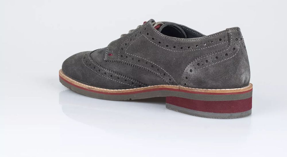 Pantofi  GIOSEPPO culoare Gri din piele intoarsa masura 42