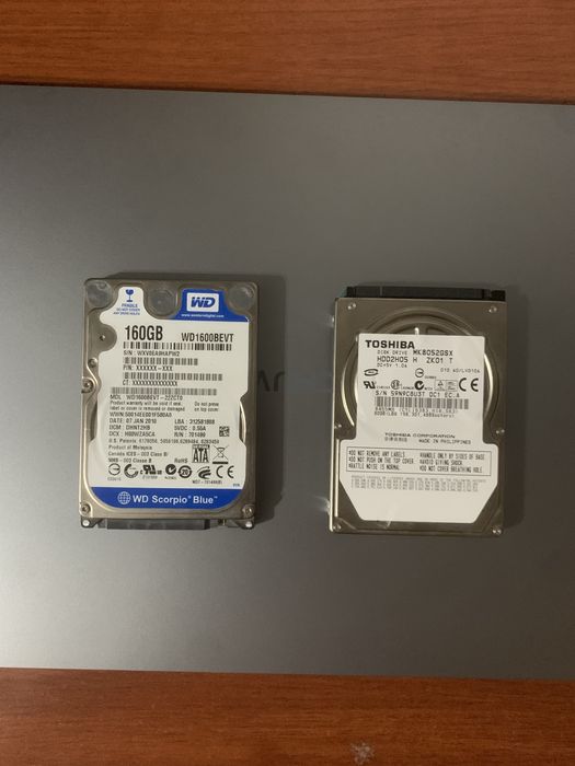 Жесткий диск 2штуки 160gb 80gb
