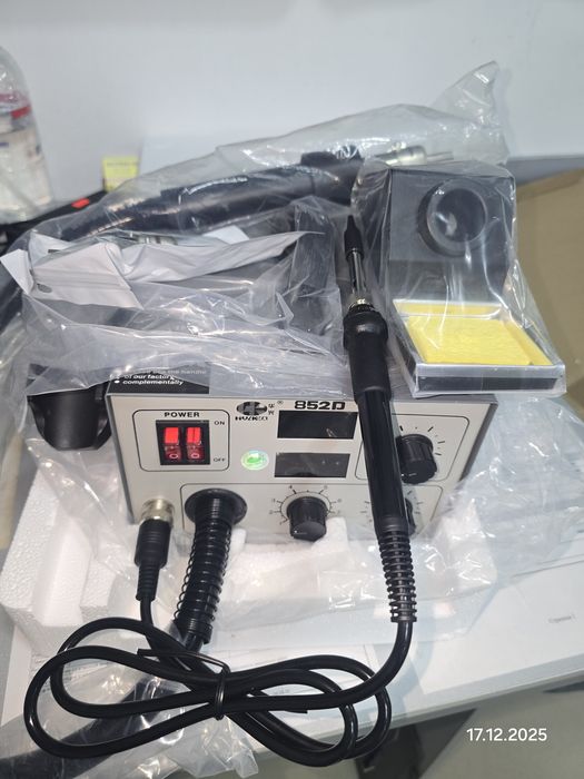 Станция паяльник. Паяльник + термофен