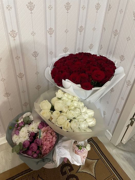 Цветы б/у срочно свежие