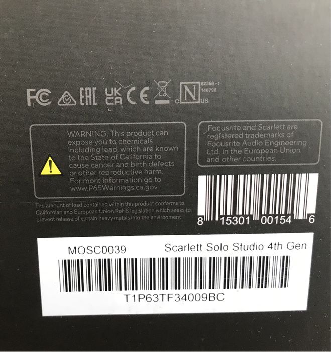 Focusrite Scarlett Solo Studio